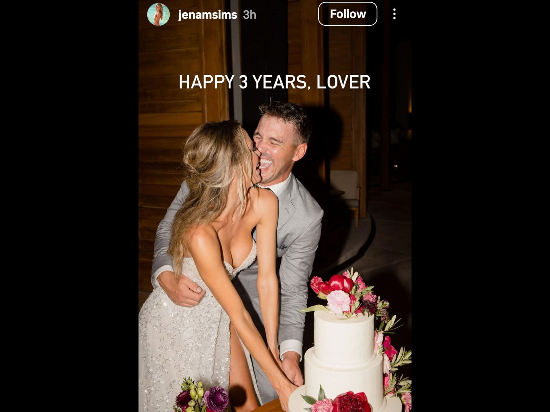 Screenshot from Sims' Instagram story/IG: @jenamsims